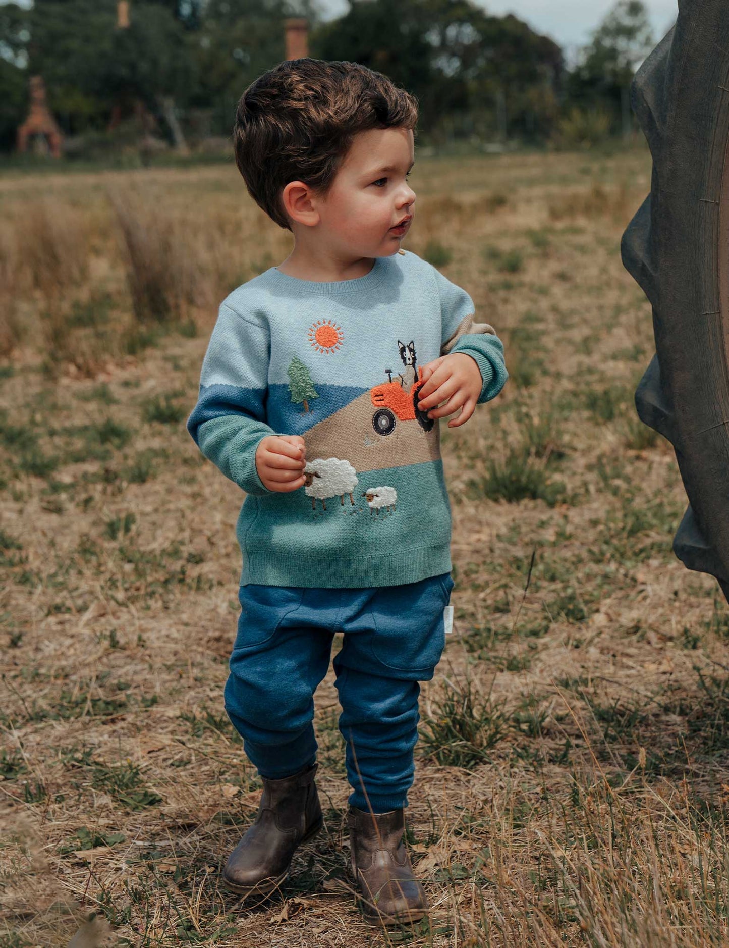 Purebaby ピュアベビー Tractor PASTURE JUMPER PB1000W25