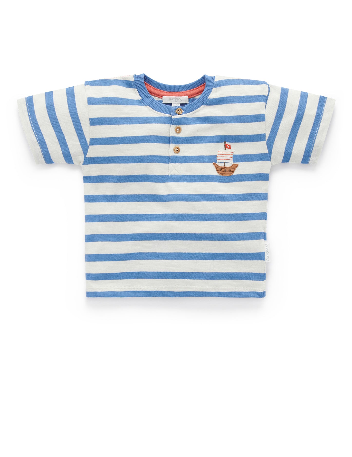 Purebaby Purebaby SAILOR STRIPED HENLEY PB2000S22