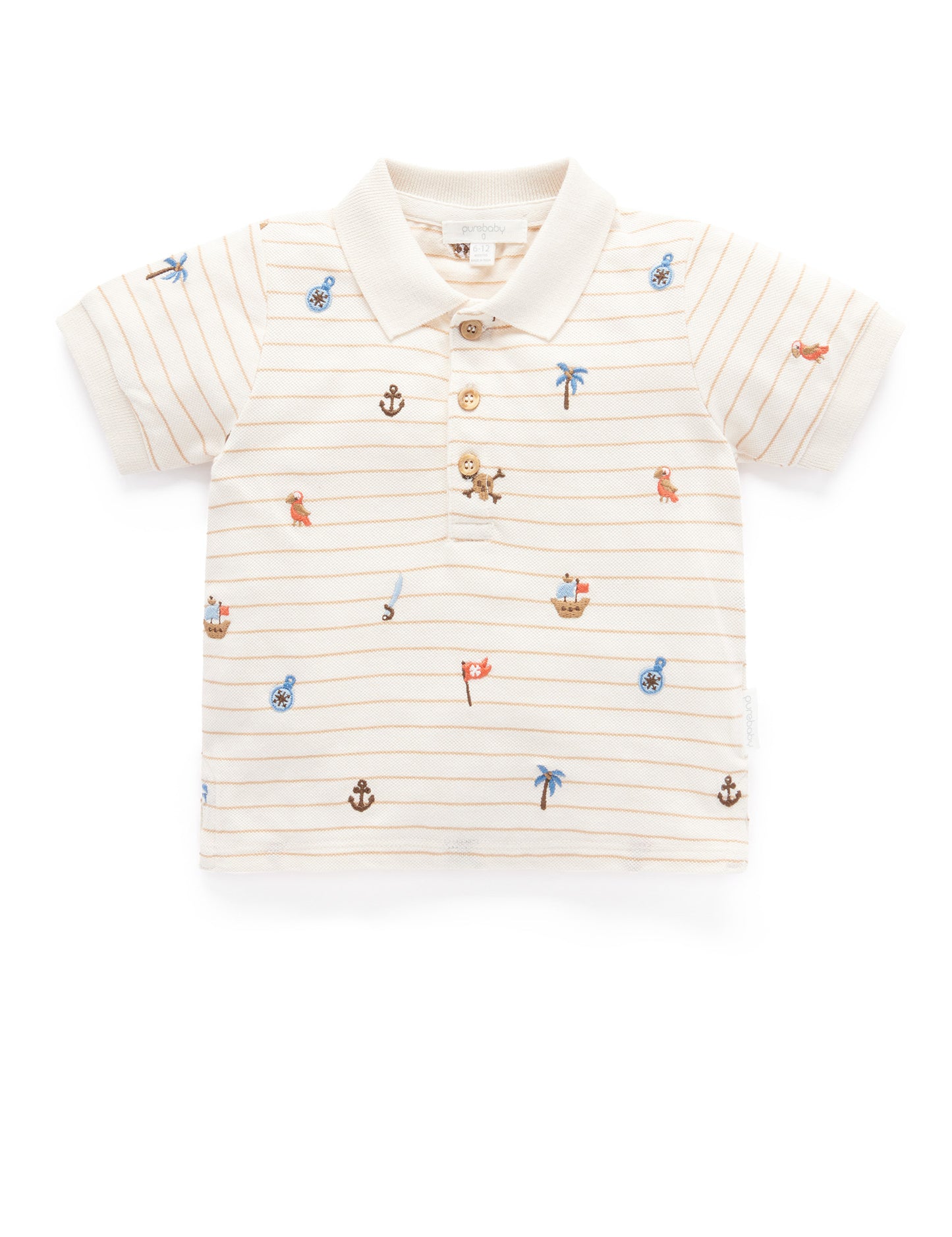 Purebaby Purebaby PIRATE POLO SHIRT PB2008S22