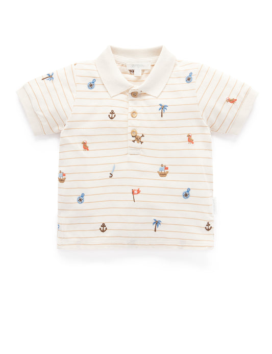 Purebaby Purebaby PIRATE POLO SHIRT PB2008S22