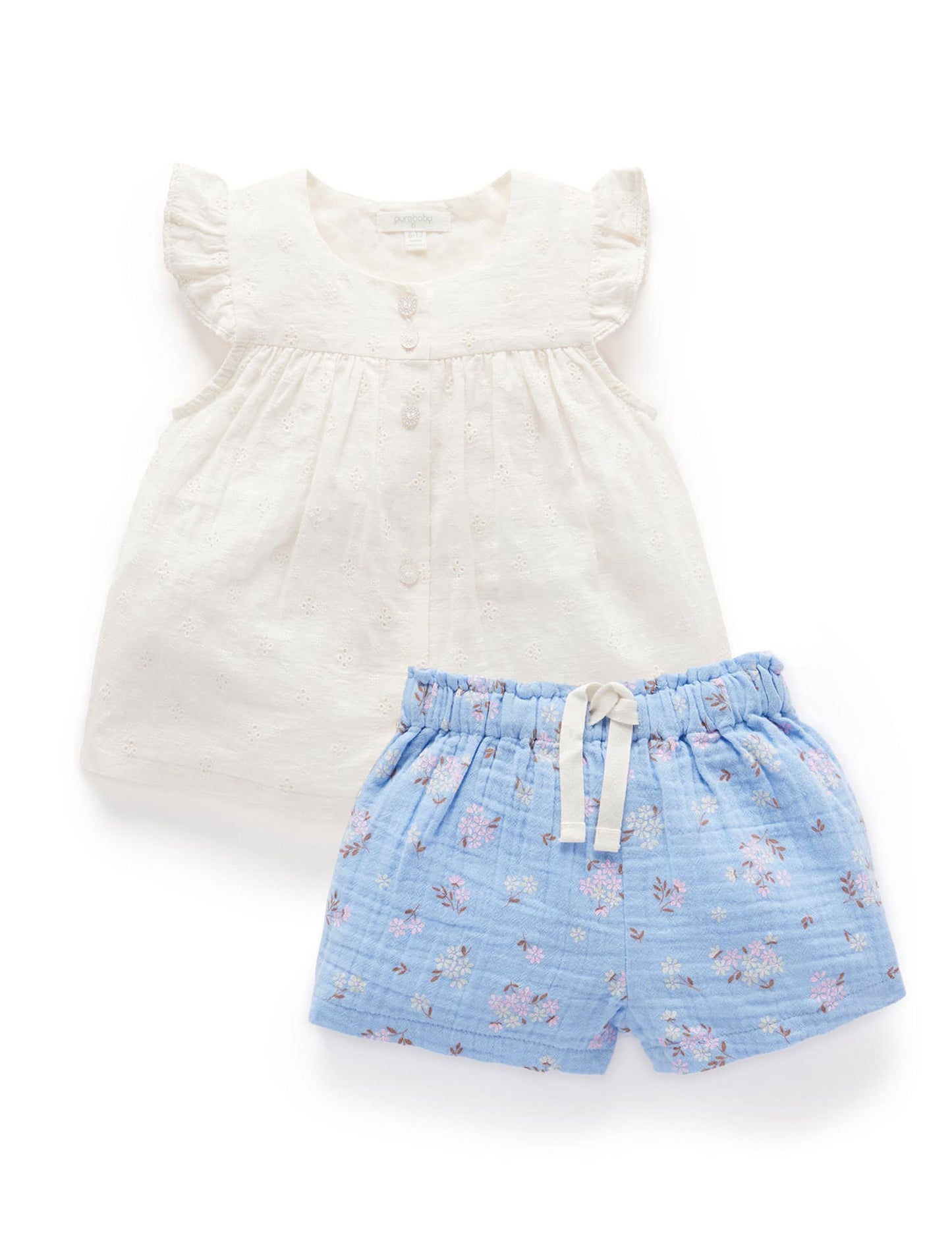Purebaby ピュアベビー BRODERIE SET PB2009S23