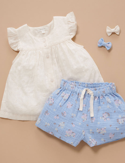 Purebaby ピュアベビー BRODERIE SET PB2009S23