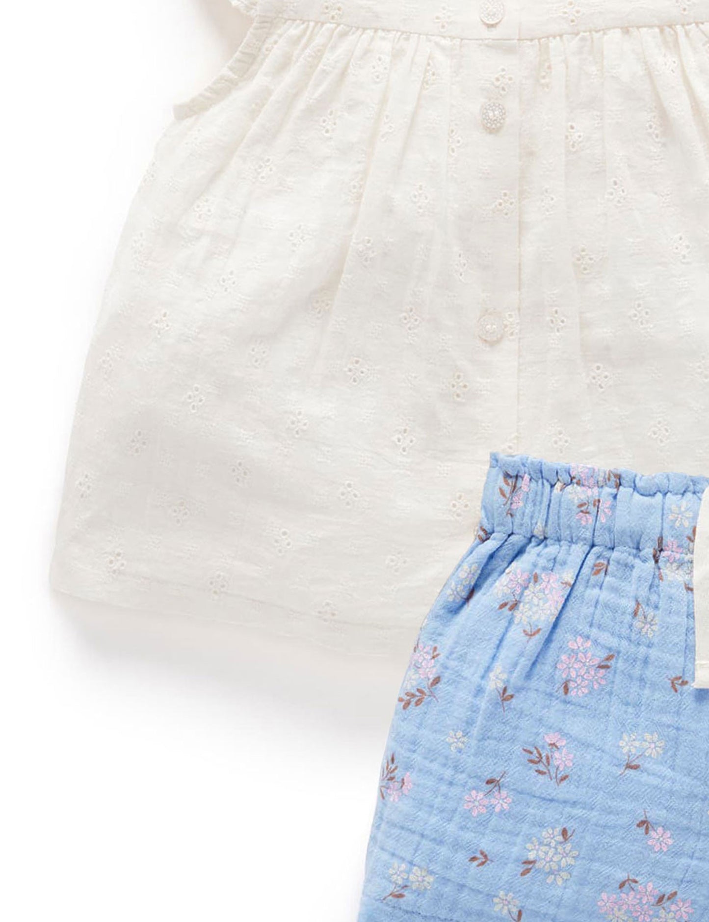 Purebaby ピュアベビー BRODERIE SET PB2009S23