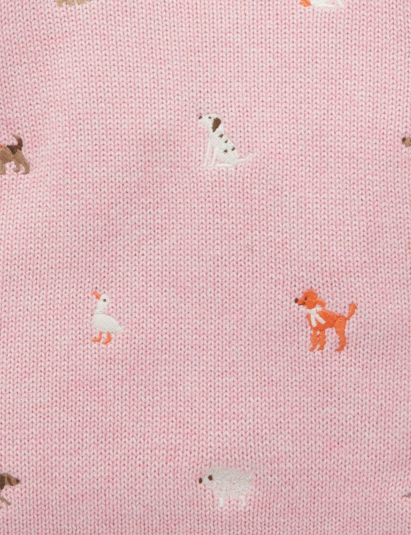 【4 last one】Purebaby ピュアベビー DOGGY EMBROIDERED JUMPER PB2011W24