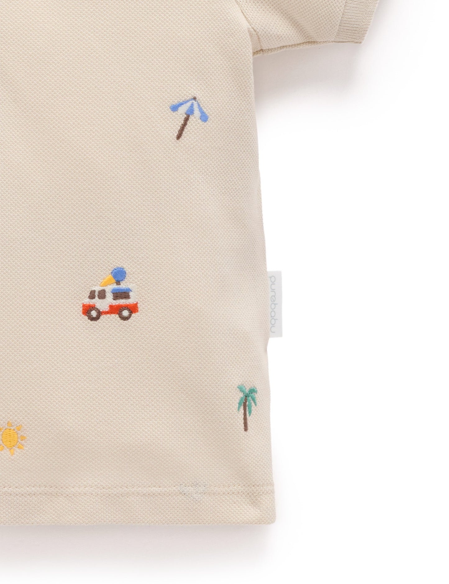 Purebaby ピュアベビー RESORT EMBROIDERED POLO PB2023S25