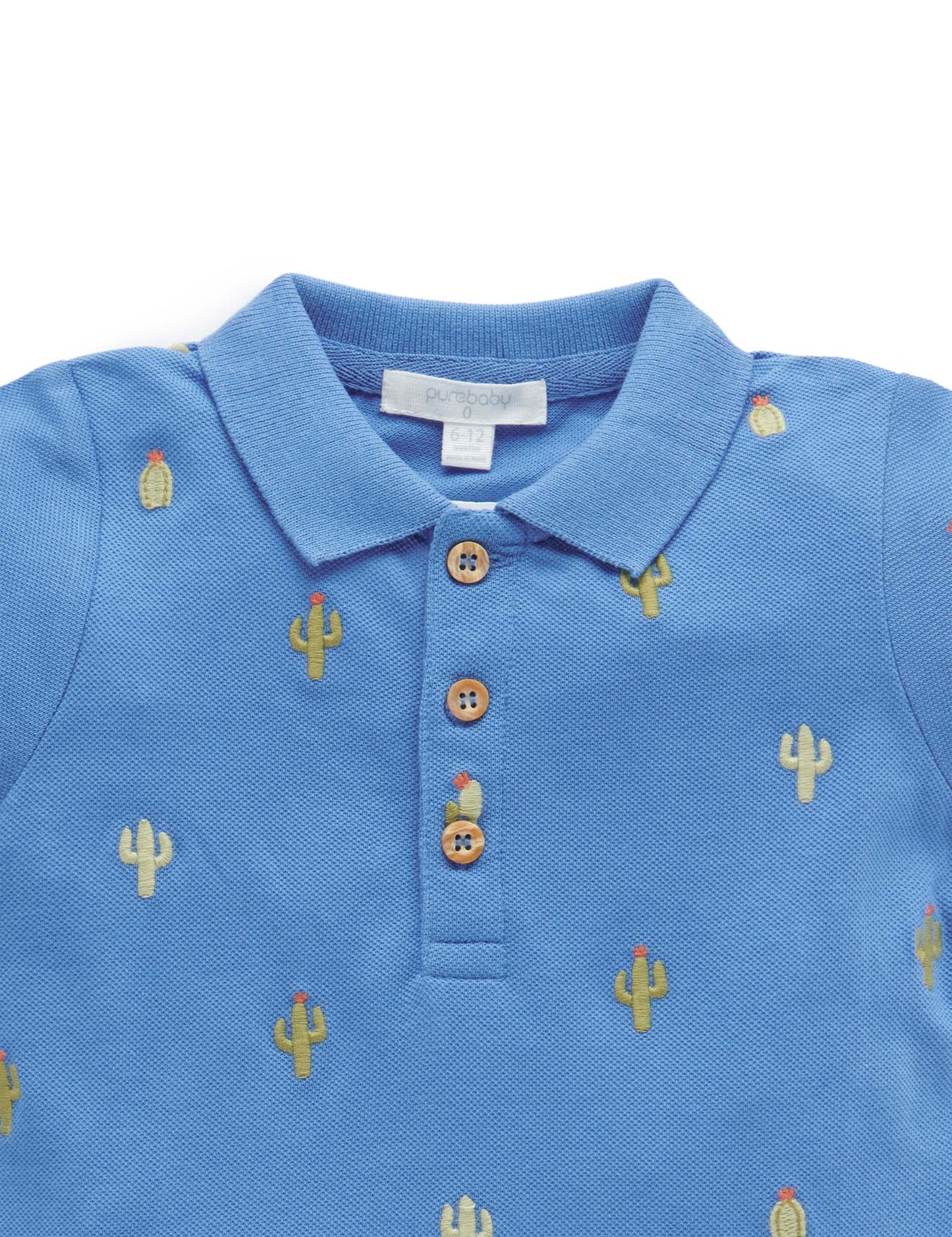 Purebaby ピュアベビー CACTI POLO PB2029S23