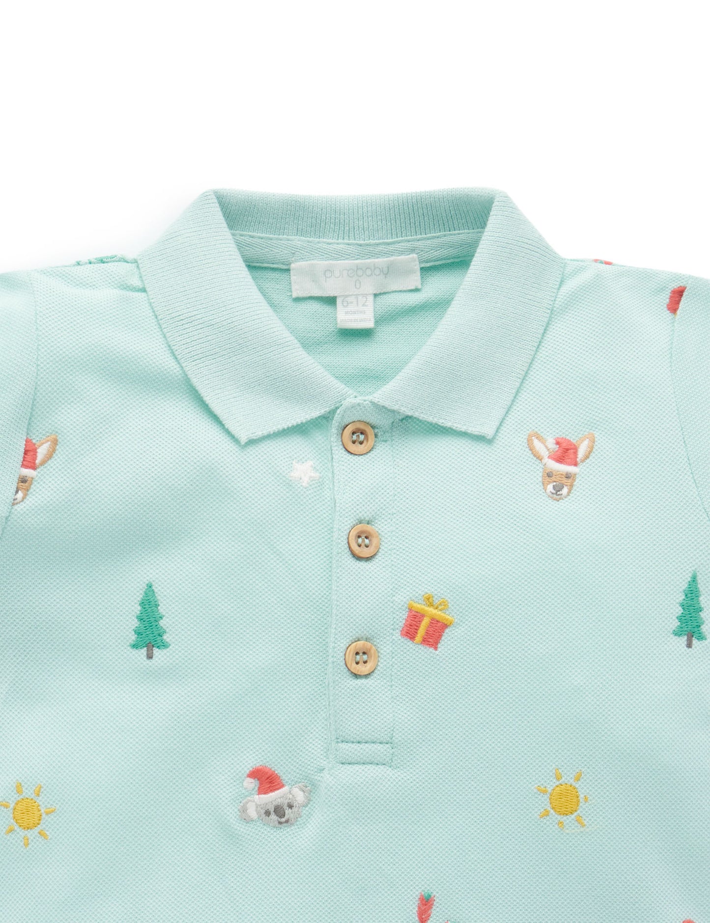 Purebaby ピュアベビー CHRISTMAS HOLIDAYS POLO PB3002S23