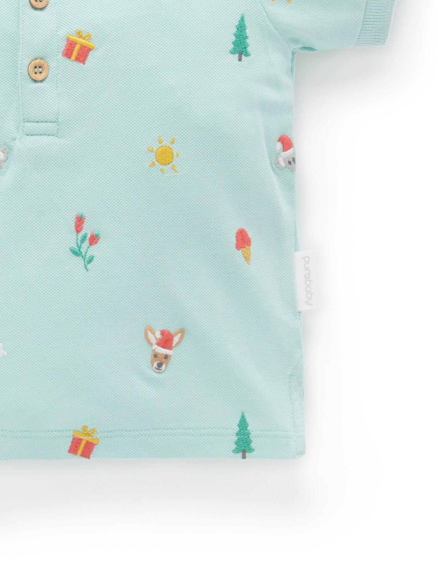 Purebaby ピュアベビー CHRISTMAS HOLIDAYS POLO PB3002S23