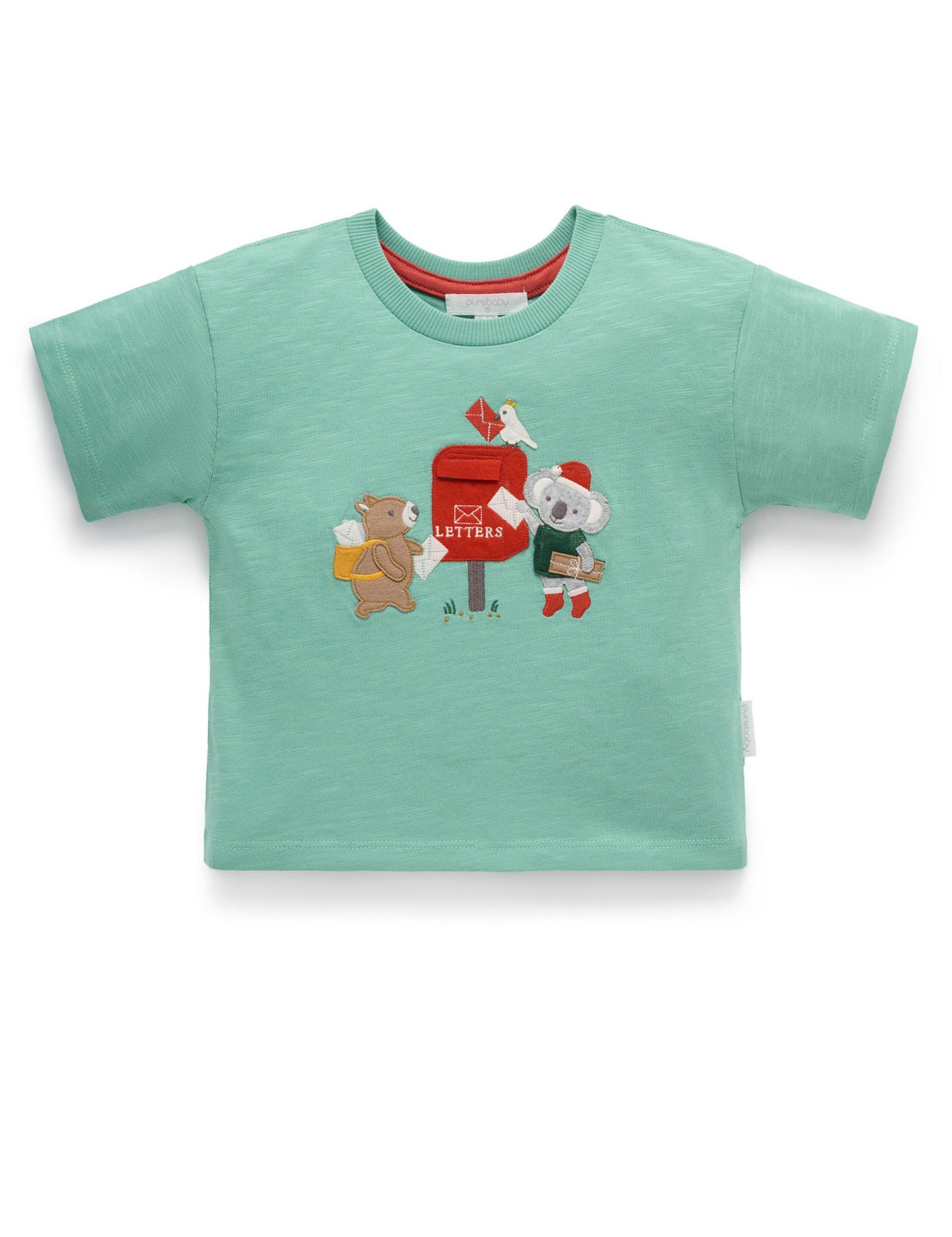 Purebaby ピュアベビー CHRISTMAS LETERBOX TEE PB3011S25