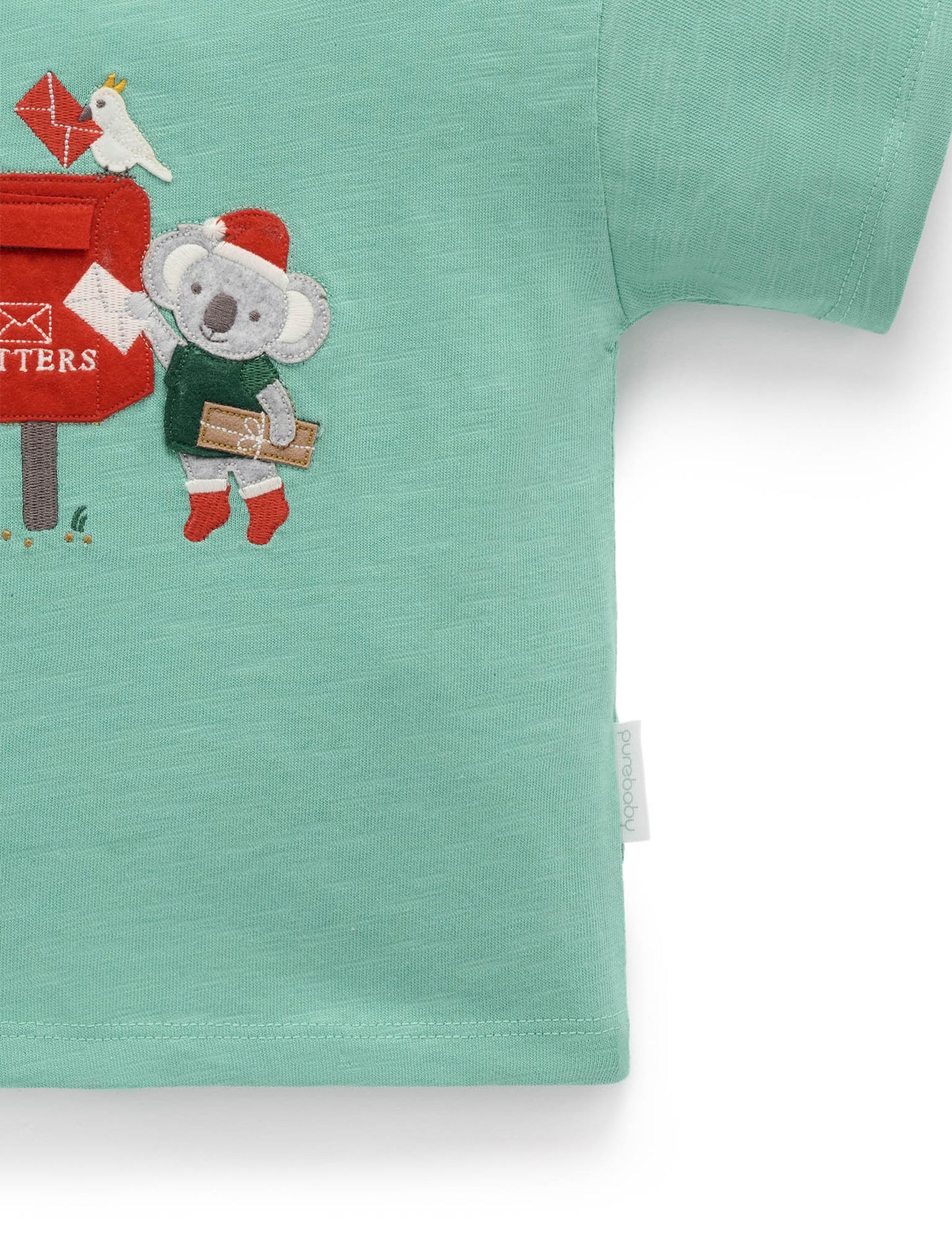 Purebaby ピュアベビー CHRISTMAS LETERBOX TEE PB3011S25