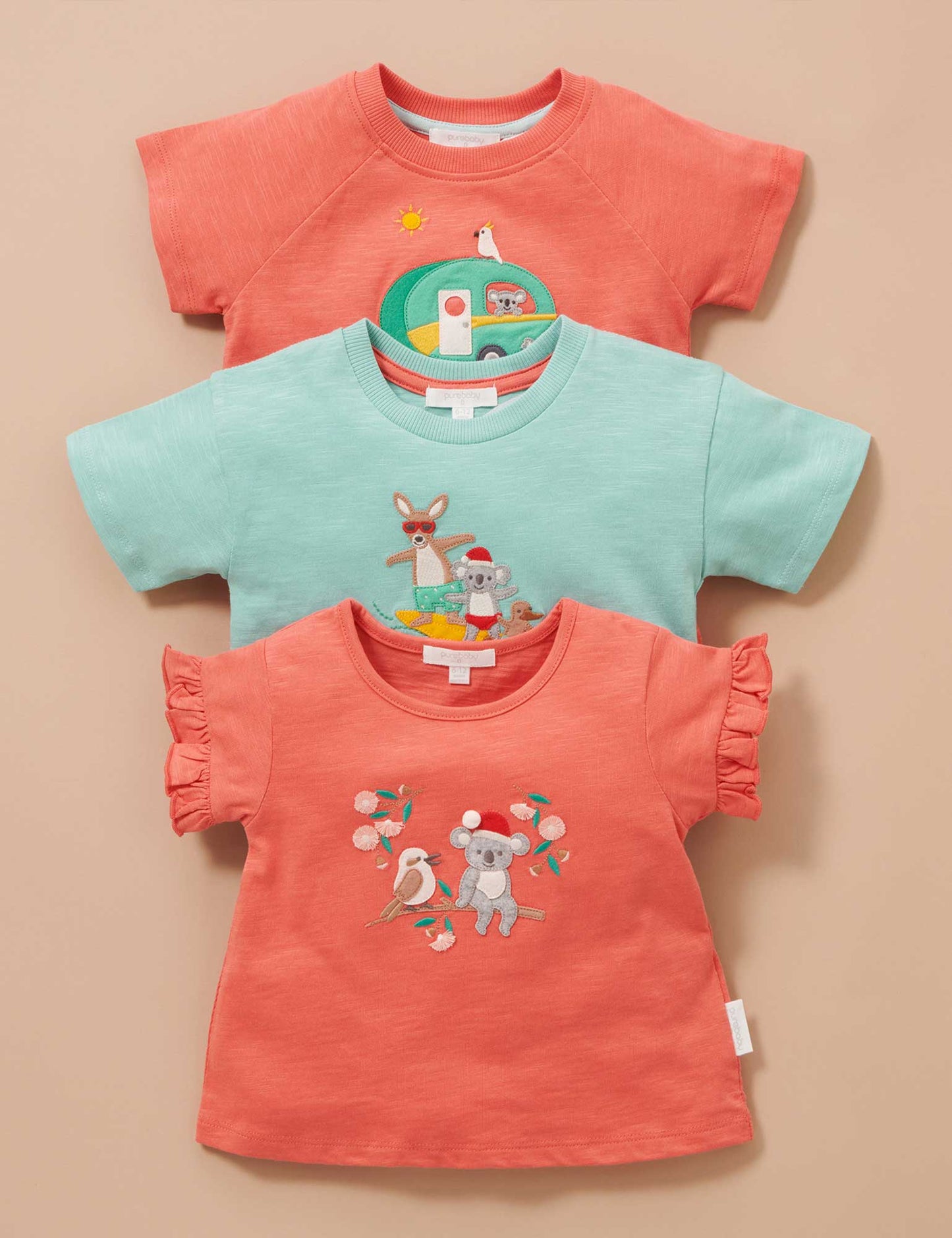 Purebaby ピュアベビー CHRISTMAS MORNING TSHIRT PD3000S23