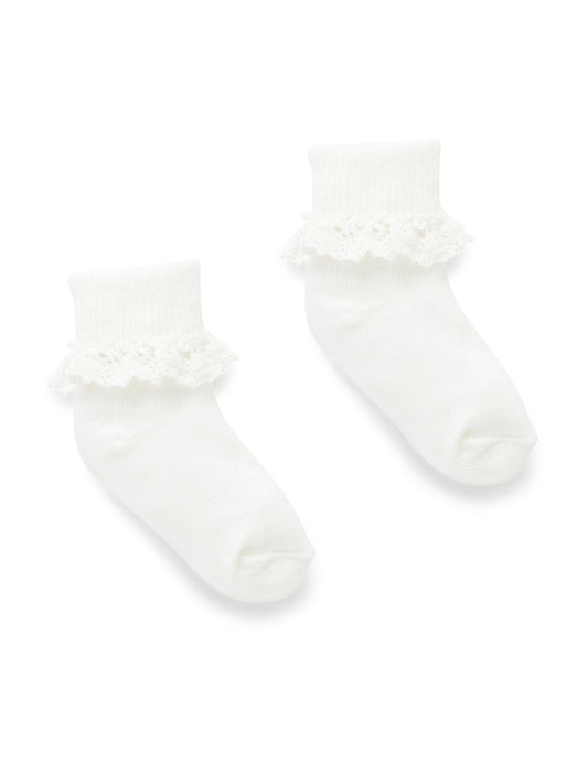 Purebaby ピュアベビー LACE SOCK PE1021ES