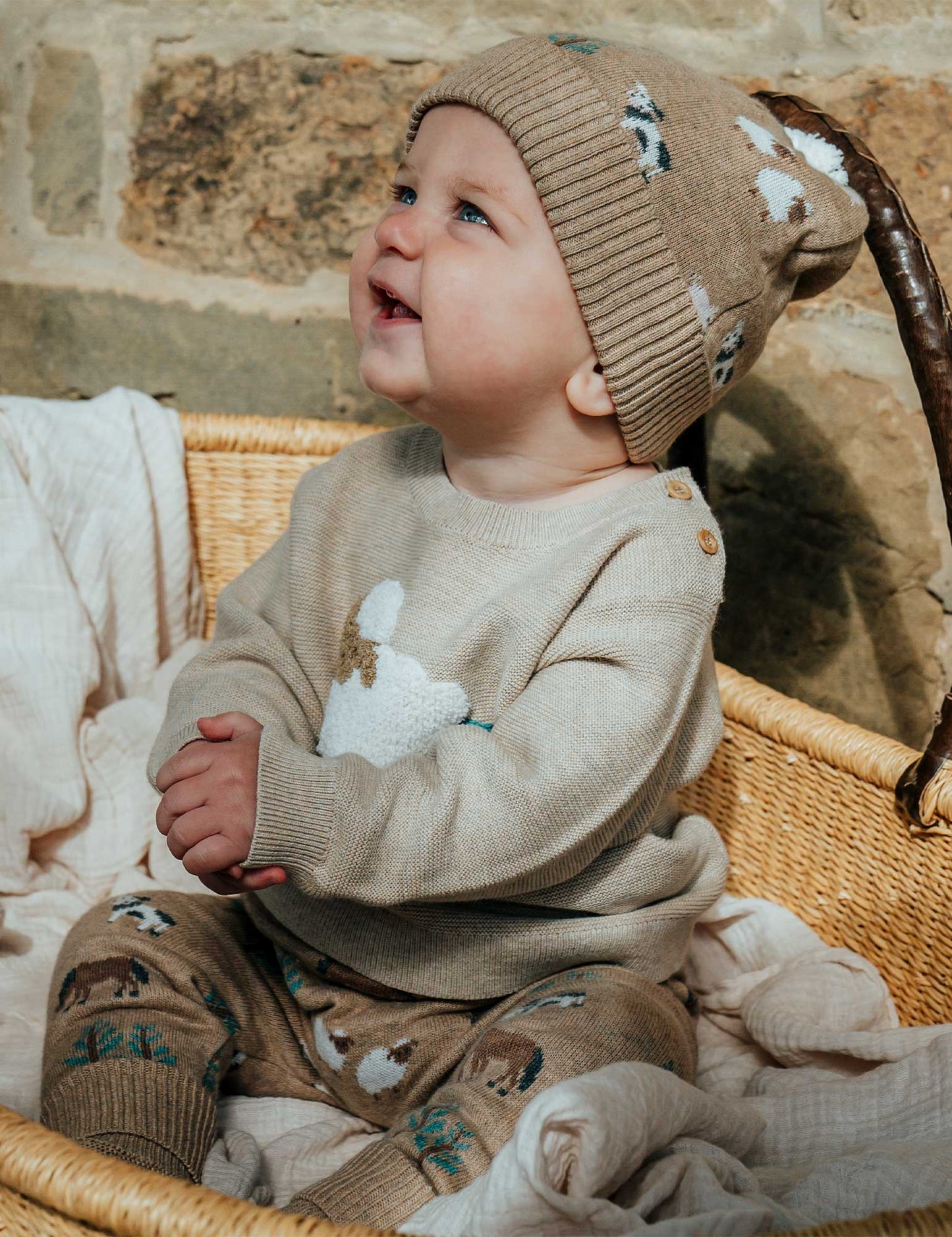 Purebaby ピュアベビー ON THE FARM JUMPER PN1004W25