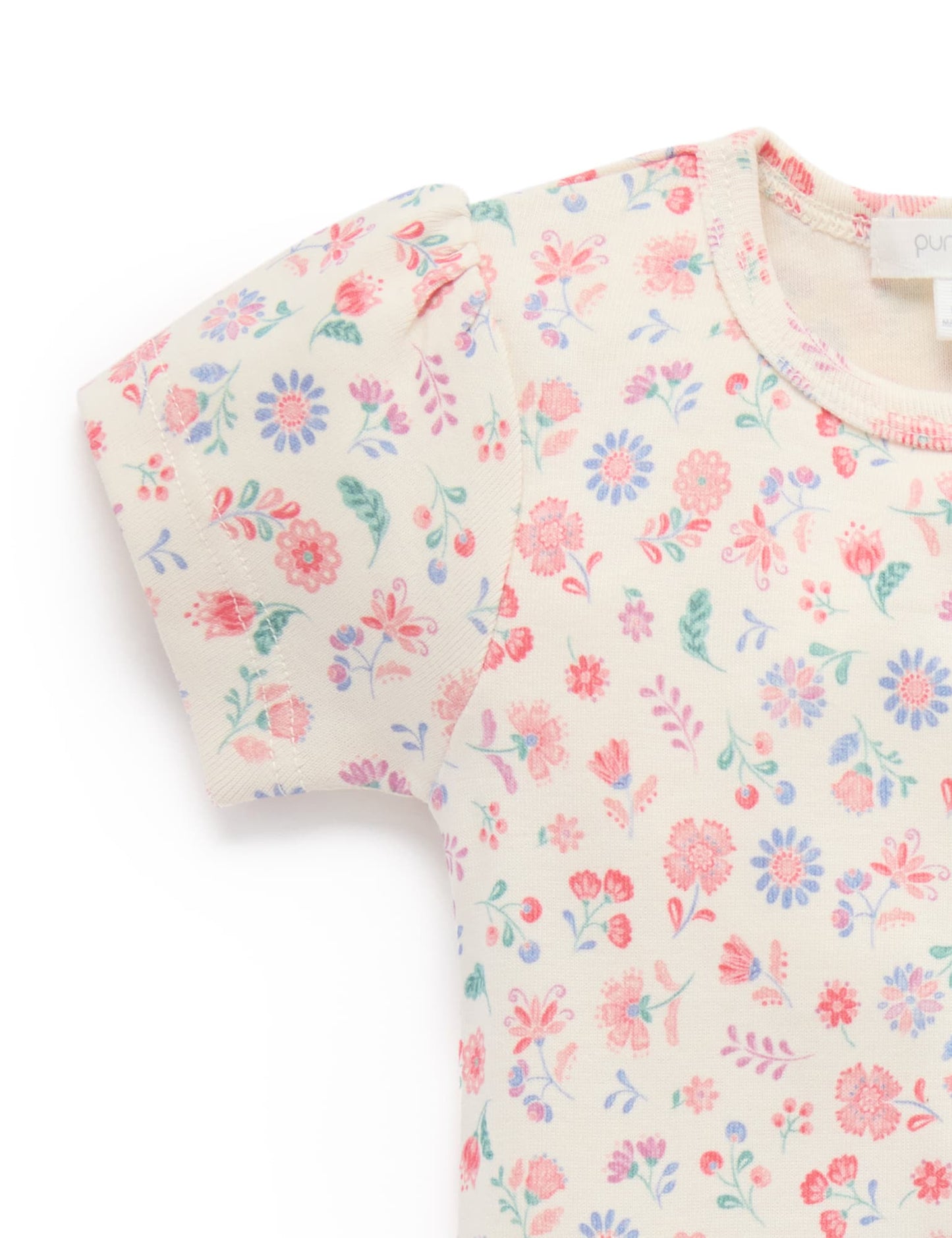 Purebaby ピュアベビー EMBROIDERED OVERALL SET PN1011S25