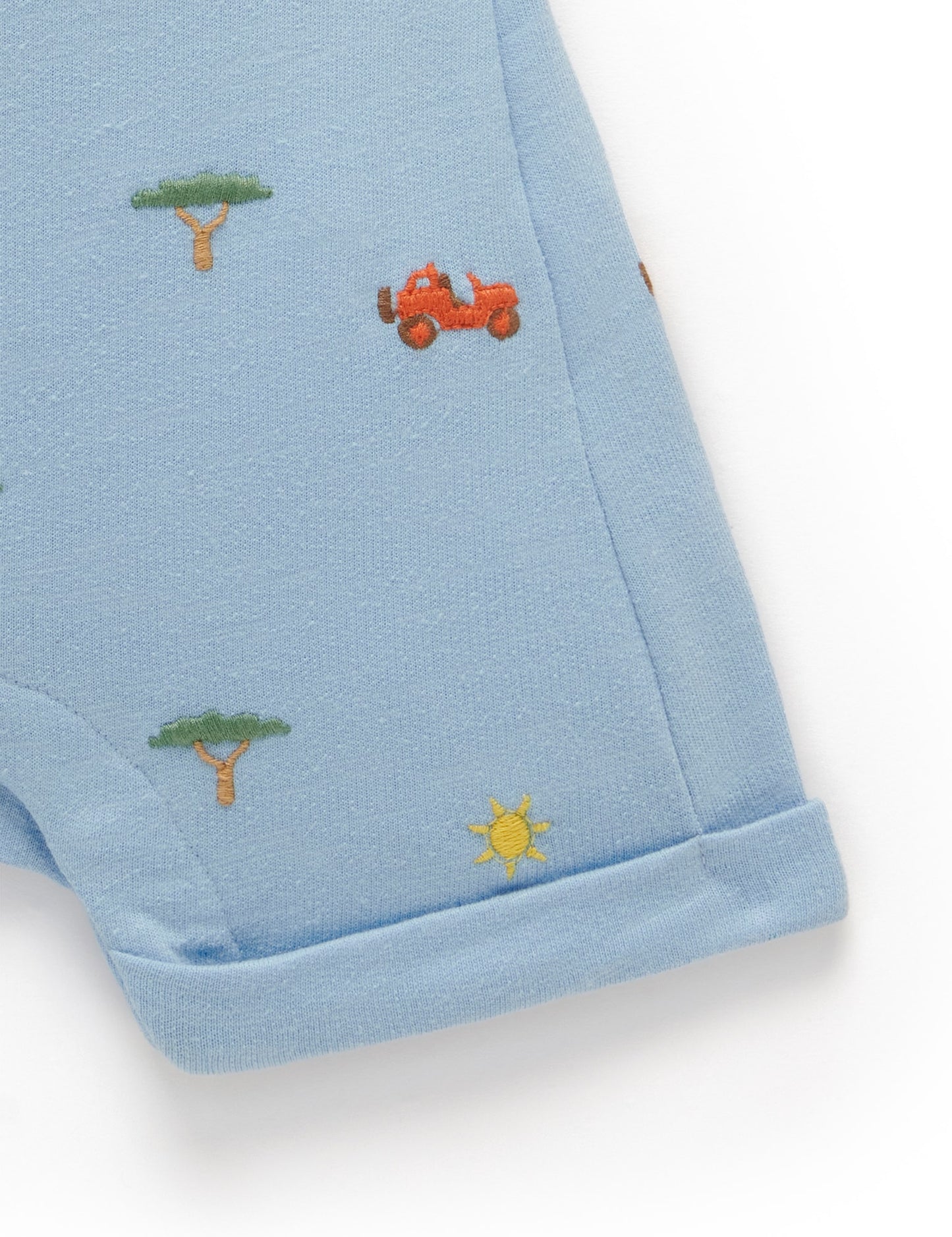 Purebaby ピュアベビー BRODERIE OVERALL safari broderie PN1014S23