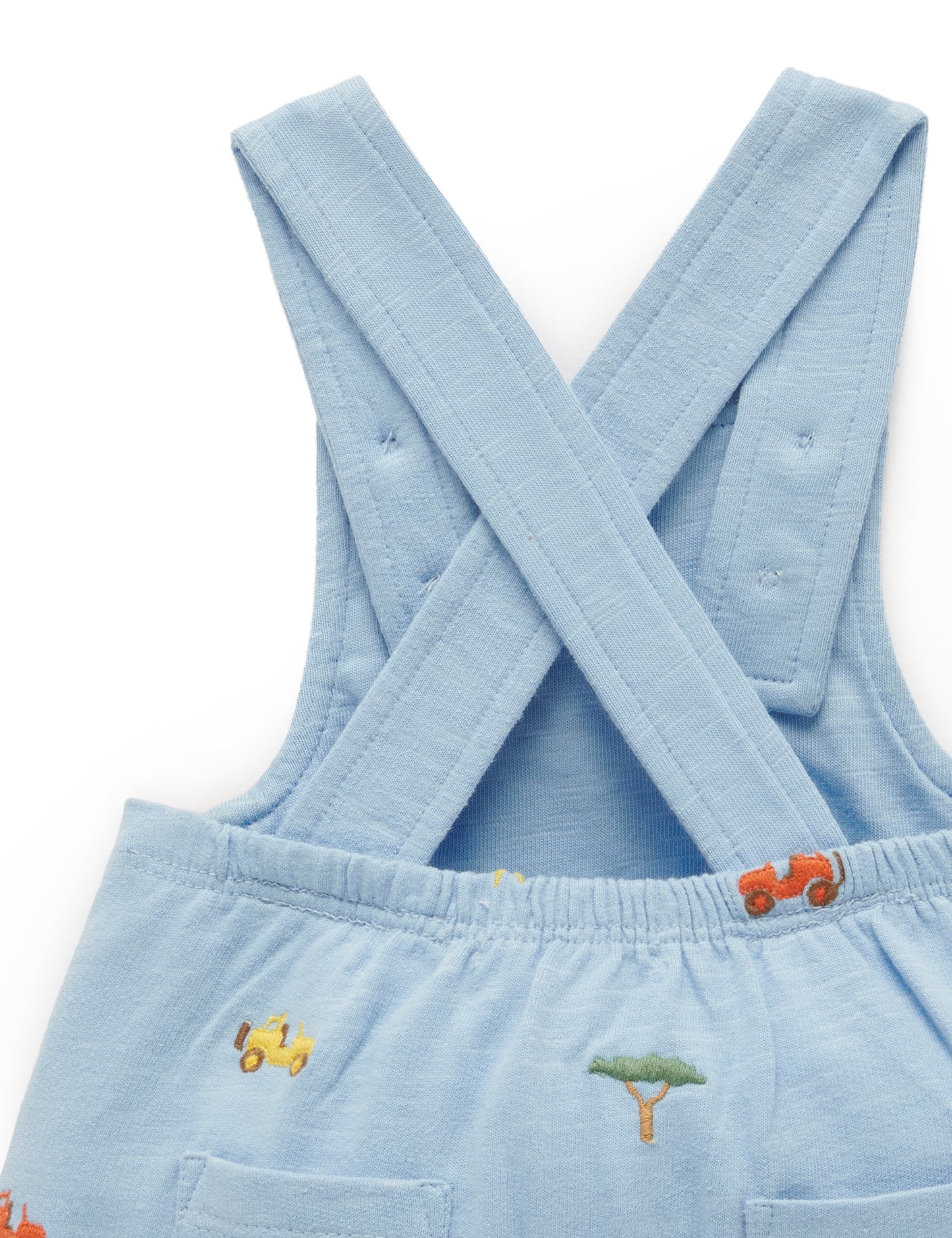 Purebaby ピュアベビー BRODERIE OVERALL safari broderie PN1014S23