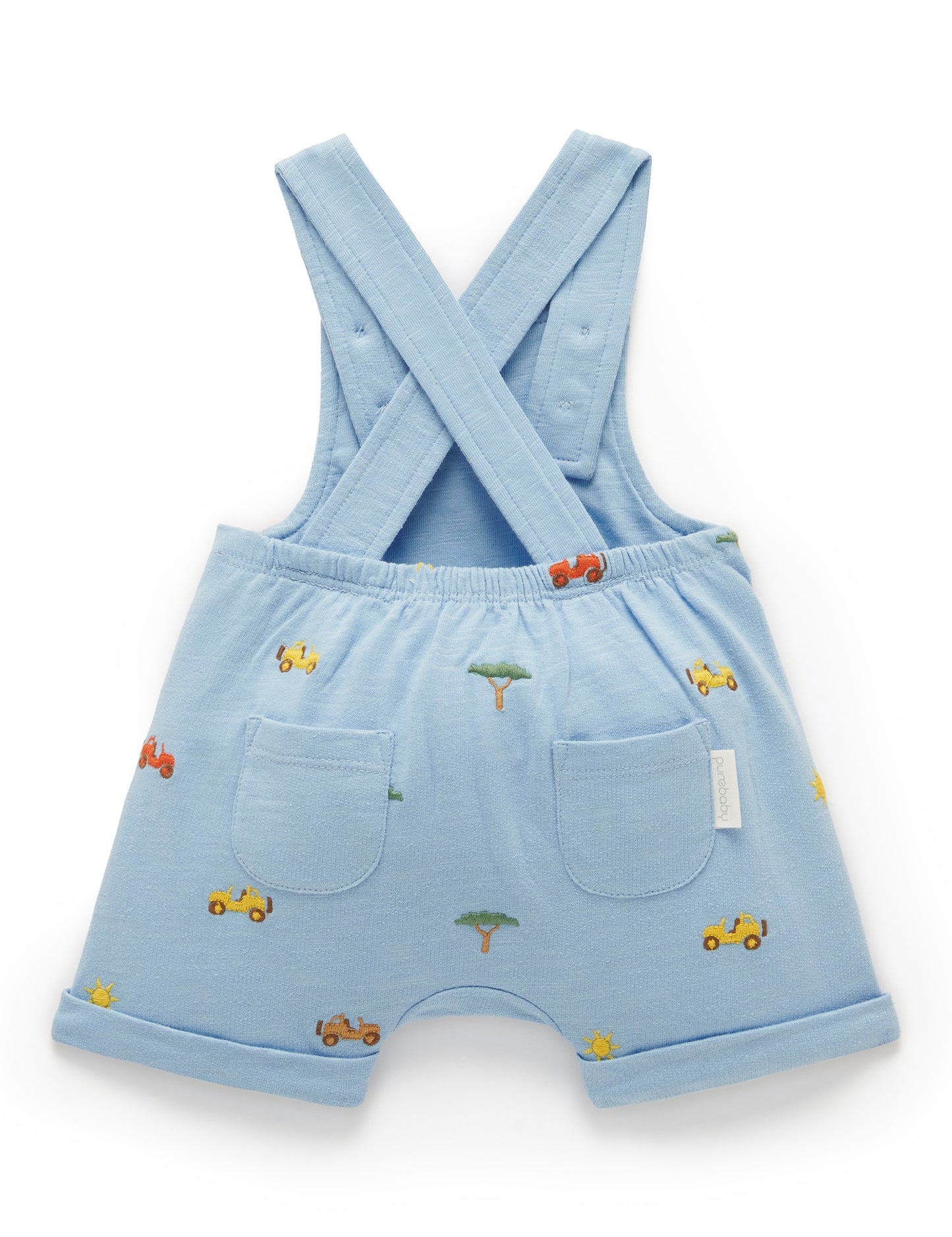 Purebaby ピュアベビー BRODERIE OVERALL safari broderie PN1014S23