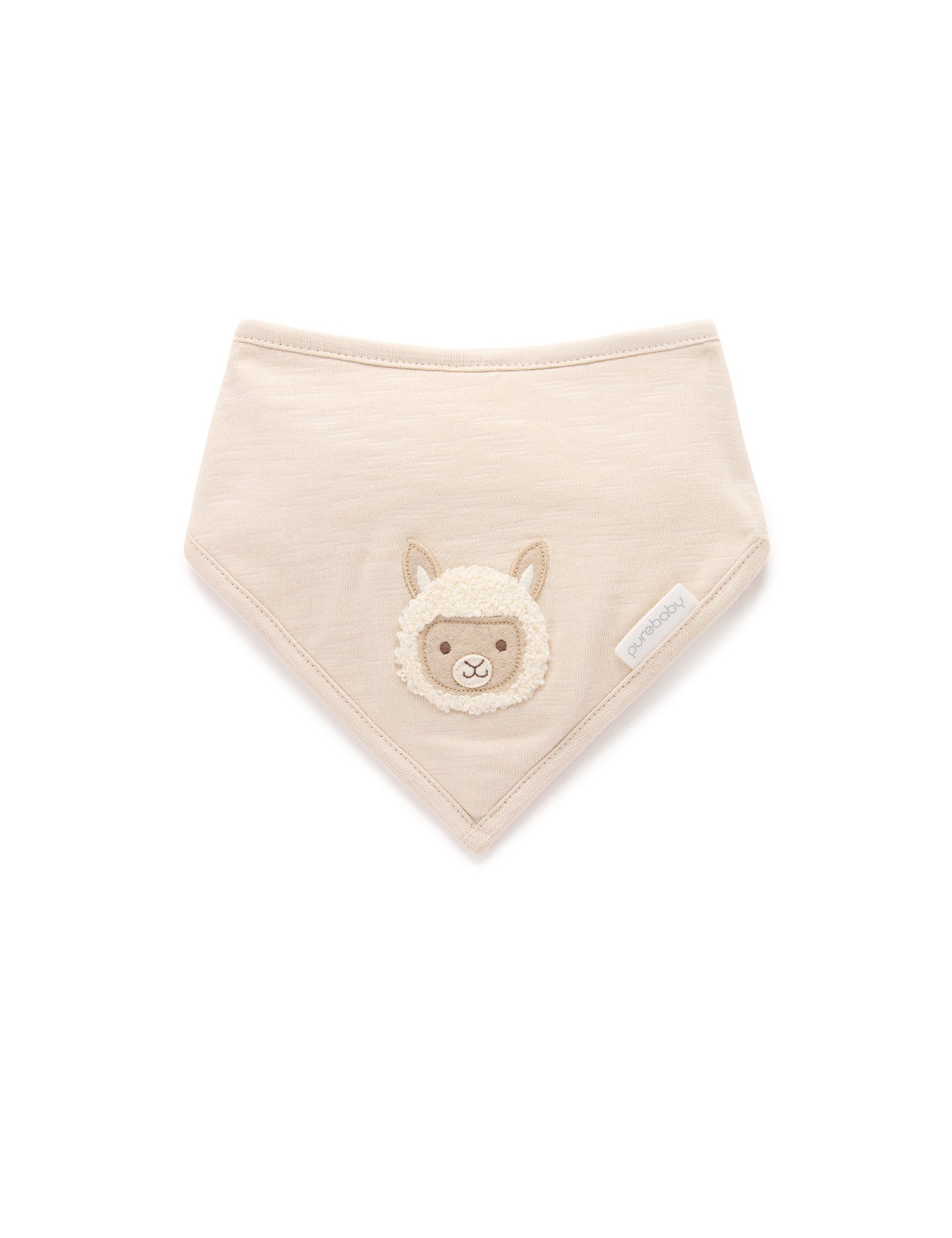 Purebaby ピュアベビー BANDANA BIB sand 	 PN1030S25