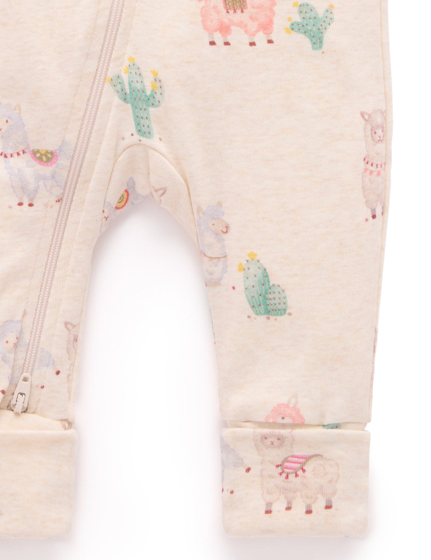Purebaby ピュアベビー PRINTED ZIP GROWSUIT PN1032S25