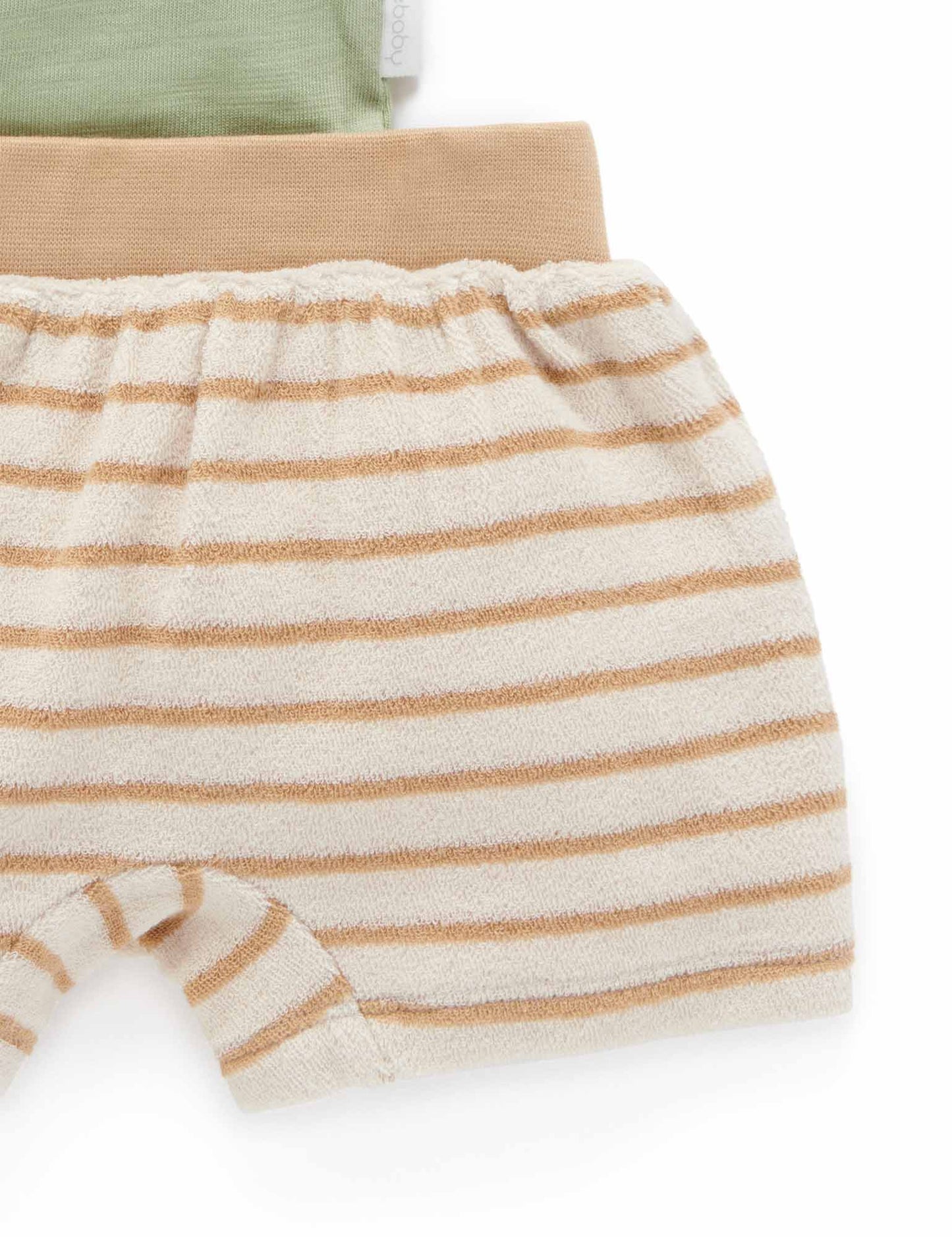 Purebaby ピュアベビー TOWELLING SHORT AND TEE SET 	 PN1041S23