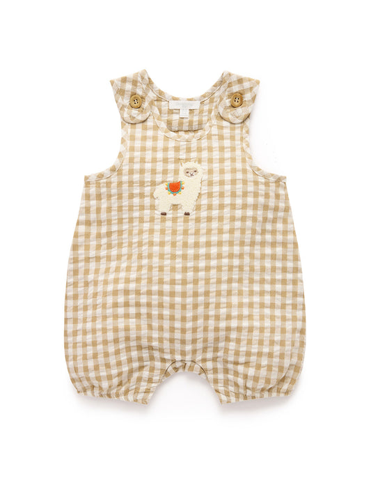 Purebaby ピュアベビー GINGHAM ROMPER PN1055S25
