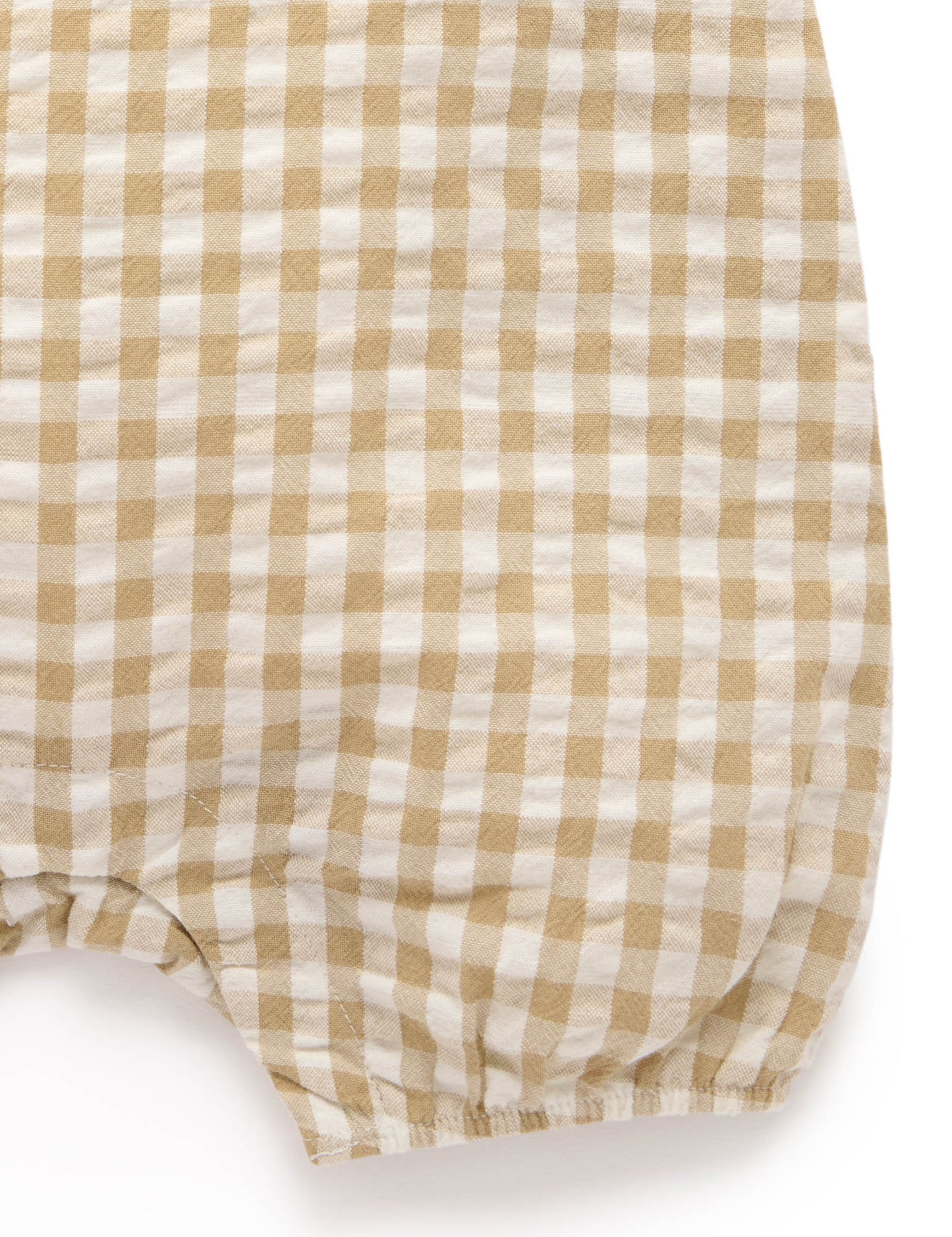 Purebaby ピュアベビー GINGHAM ROMPER PN1055S25
