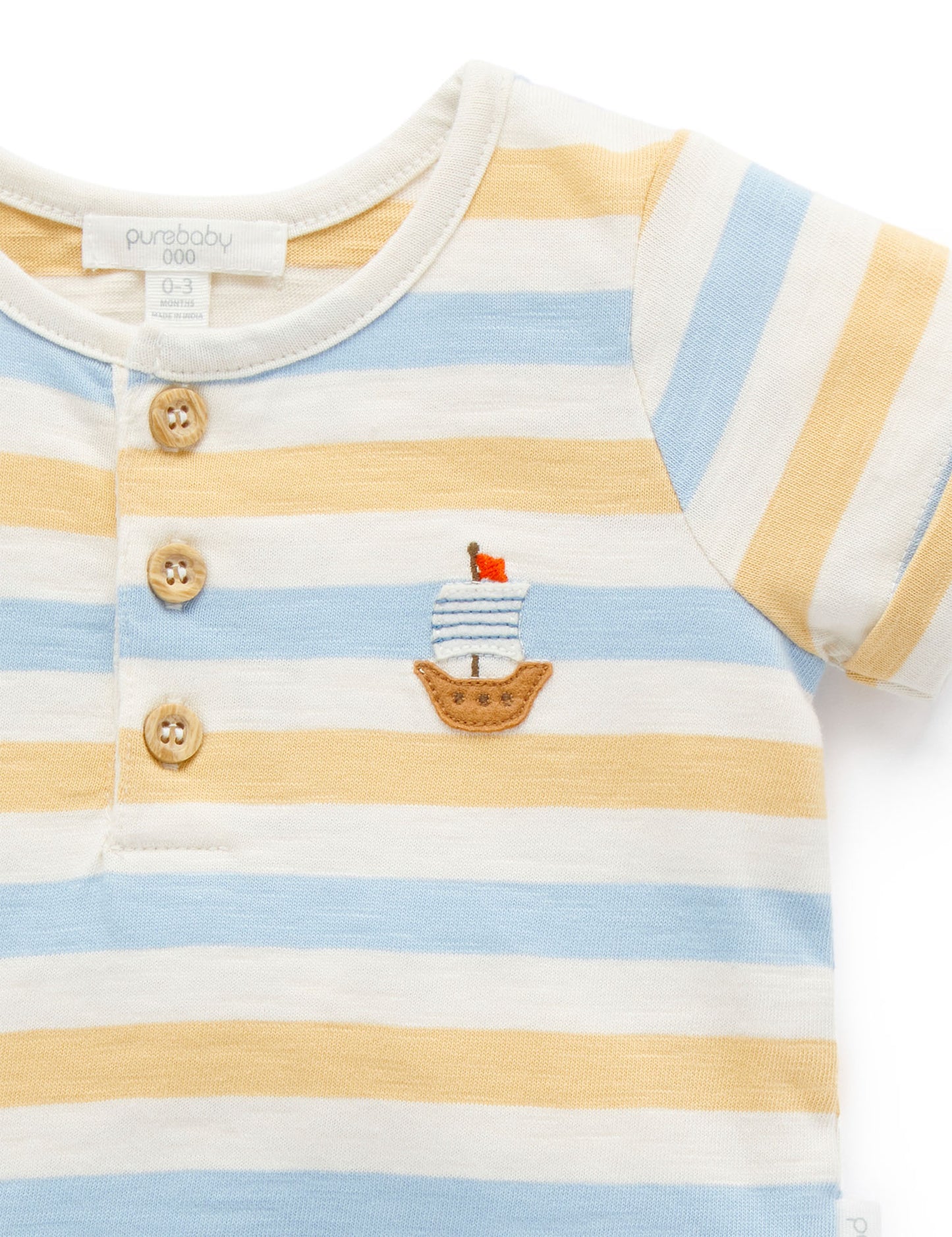 Purebaby Pure baby HENLEY SET PN2001S22