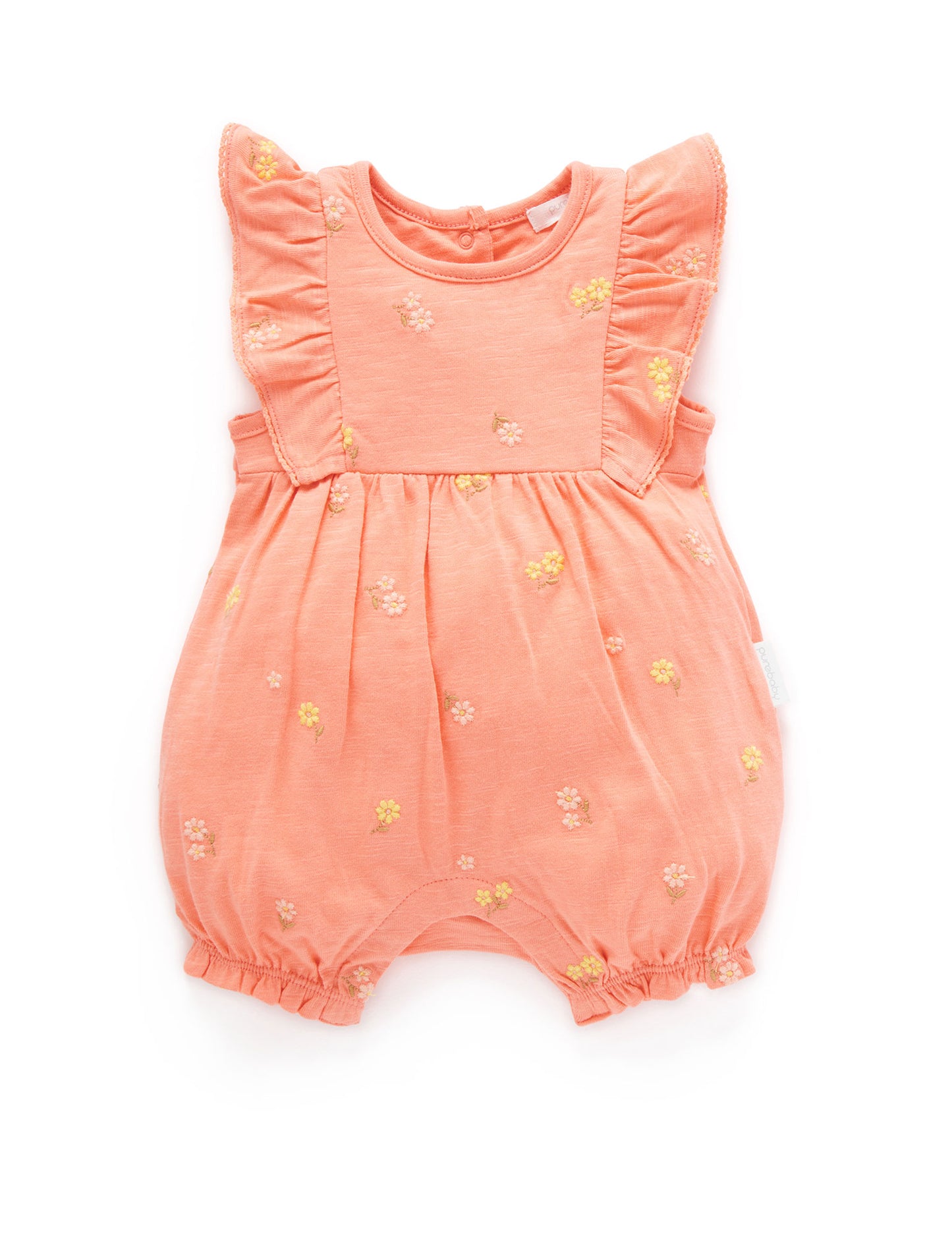 Purebaby ピュアベビー EMBROIDERED ROMPER PN2001S23