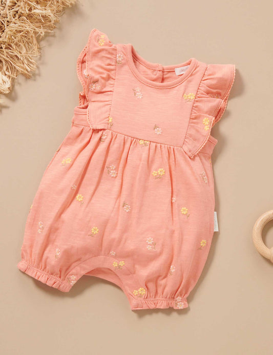 Purebaby ピュアベビー EMBROIDERED ROMPER PN2001S23