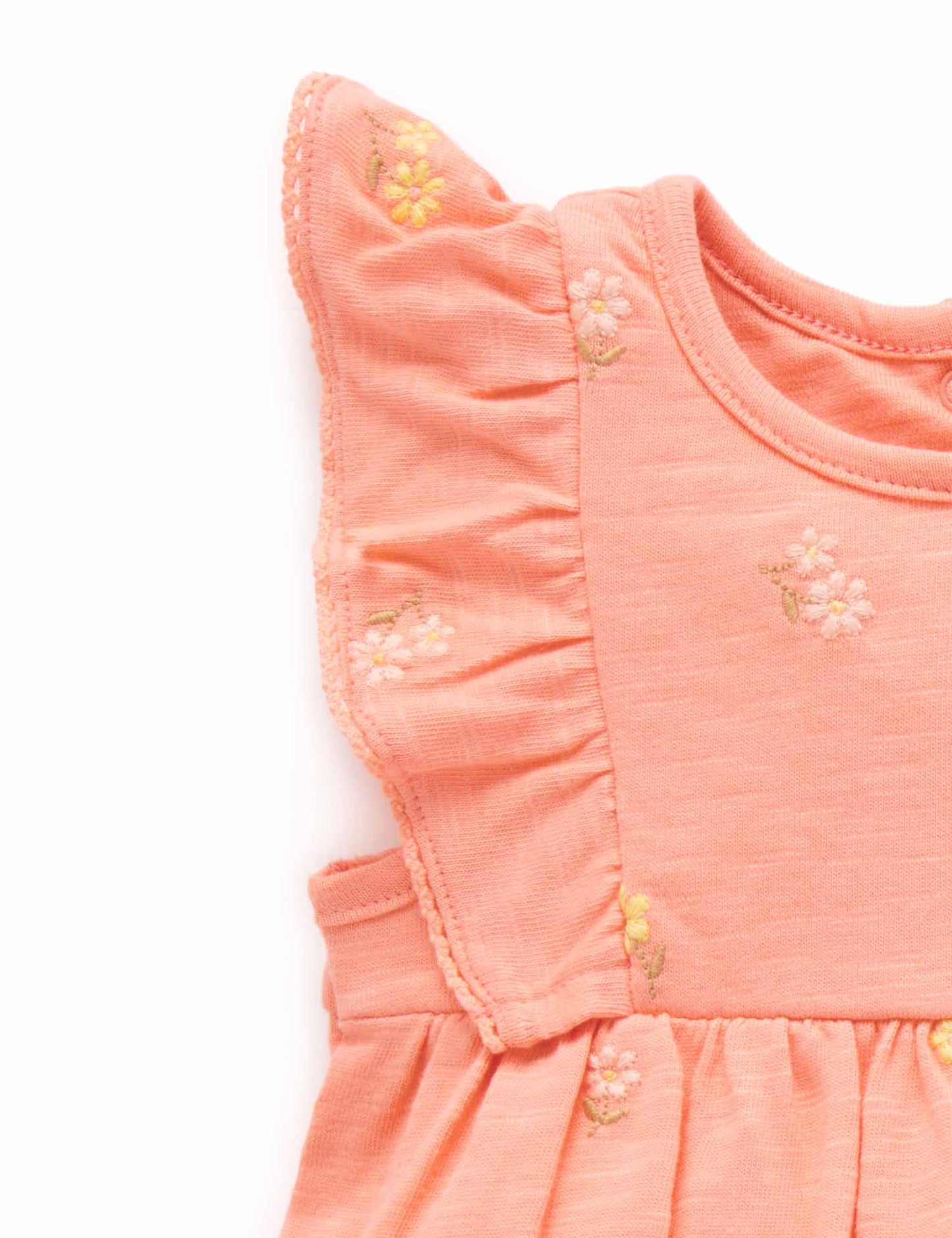 Purebaby ピュアベビー EMBROIDERED ROMPER PN2001S23