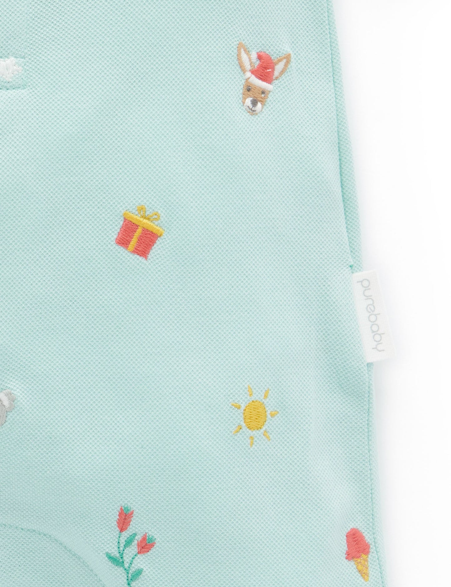 Purebaby ピュアベビー CHRISTMAS POLO GROWSUIT PN3009S23