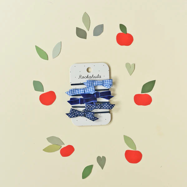 Rockahula kids ロッカフラキッズ School Bow Pony Set Blue