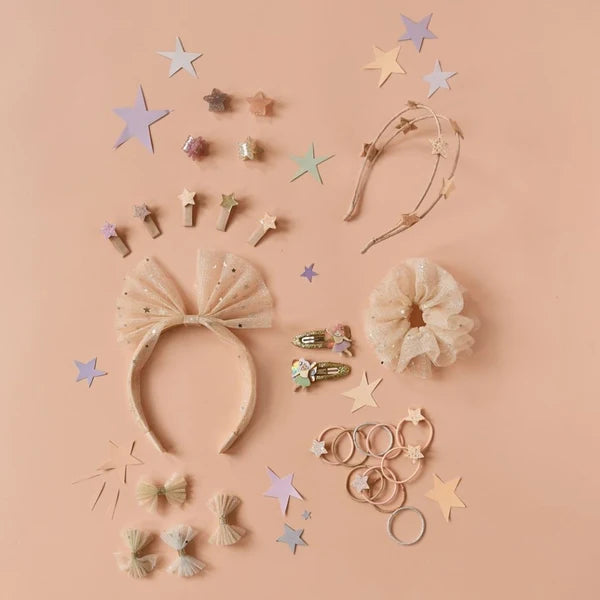 Rockahula kids ロッカフラキッズ Shimmer Tulle Mini Bow Clips