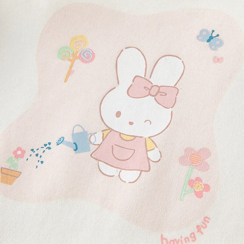 dave&bella Dave Bella Rabbit Illustration Shoulder Ruffle Long T-shirt DB3236095