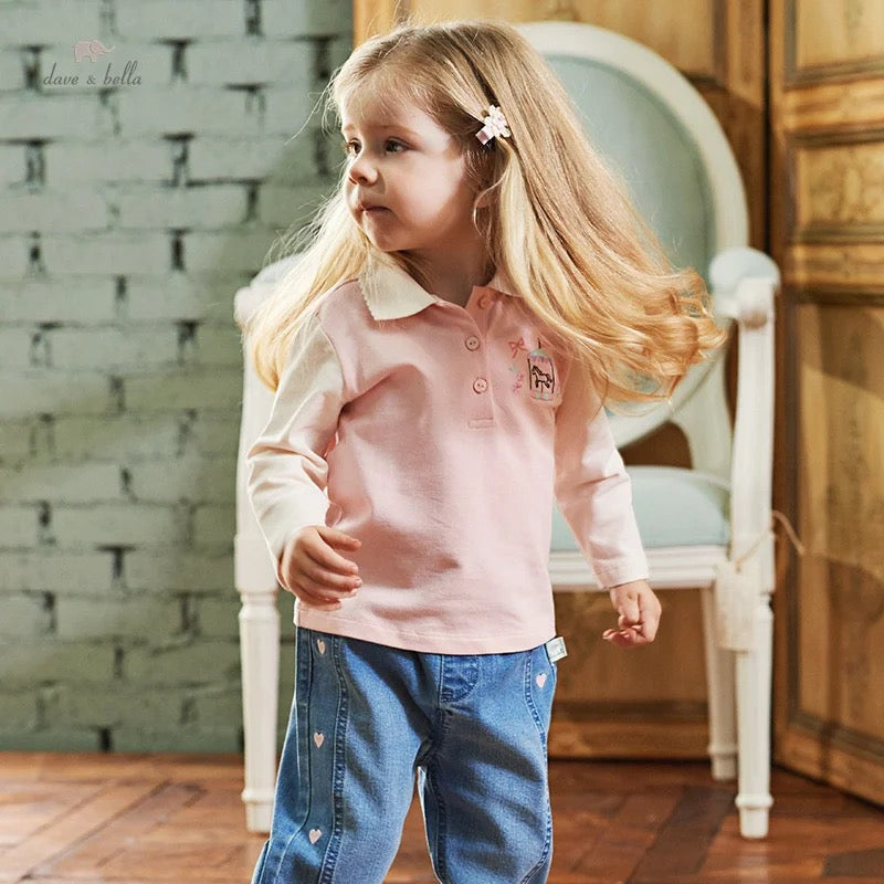 dave&bella Dave Bella merry-go-round embroidery tops DB3236558