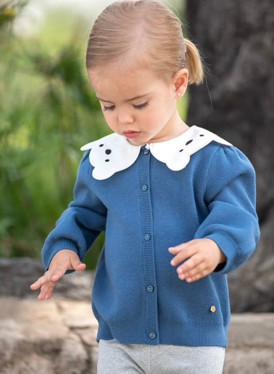 dave&bella Dave Bella polar bear collar cardigan DB3236929