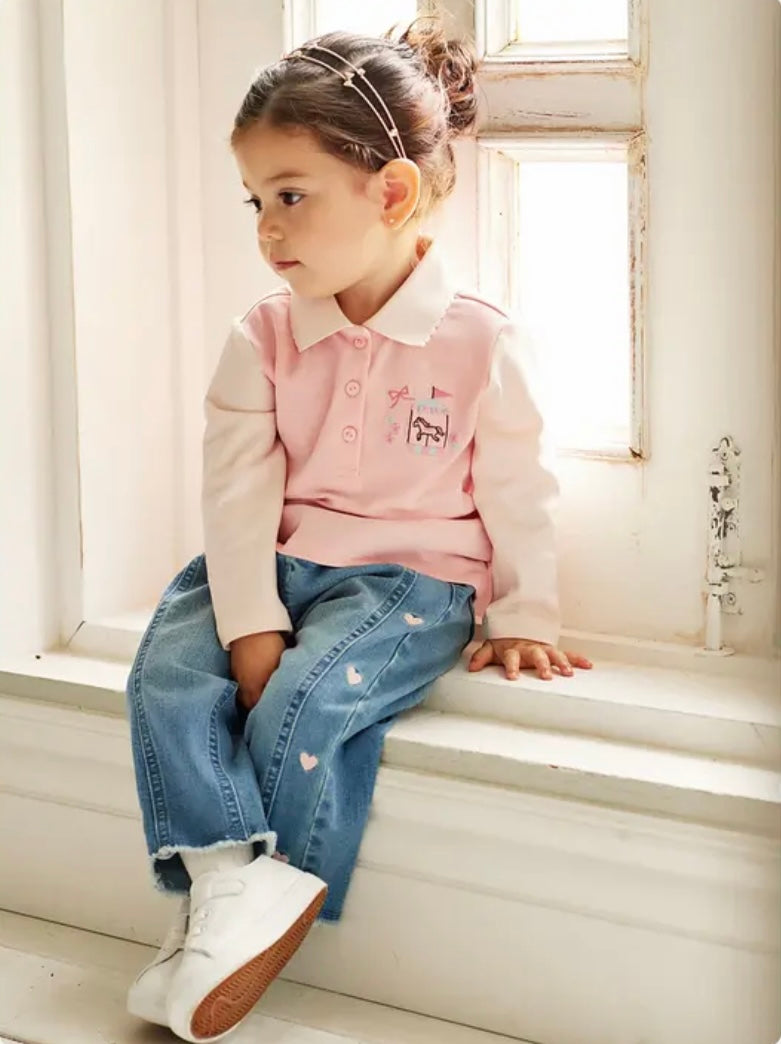 dave&bella Dave Bella merry-go-round embroidery tops DB3236558