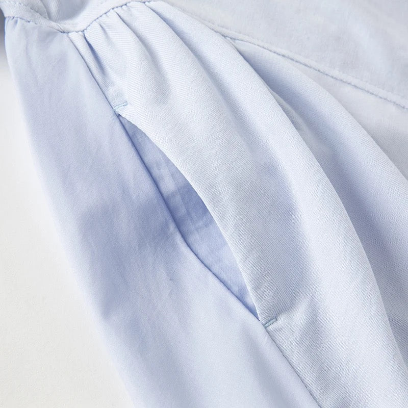 dave&bella デイブベラ 切り替えデザインブルーワンピース DB2235196