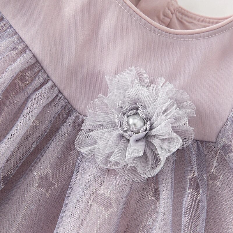 dave&bella Dave Bella Flower Corsage Light Purple Dress DB3236241