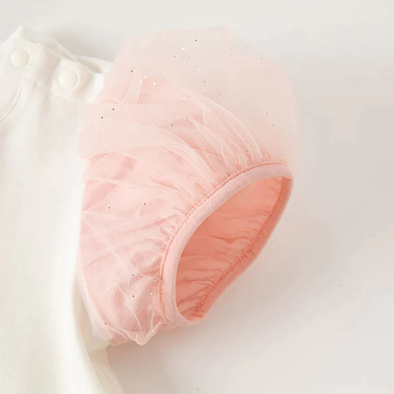 dave&bella Dave Bella Ice Cream Design Tulle Sleeve Tops DB2234079