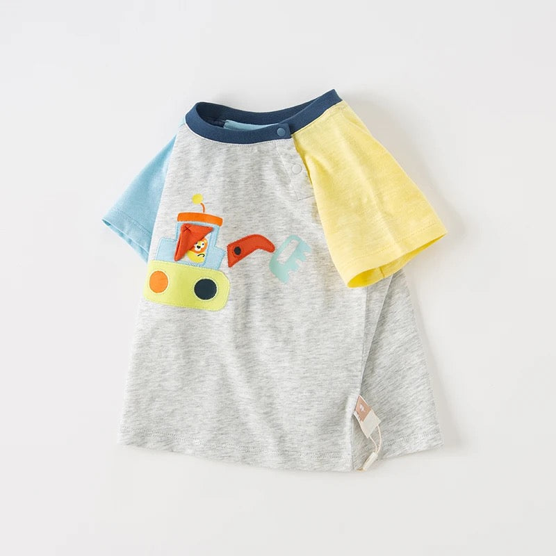 dave&bella デイブベラ ショベルカーデザインTシャツ DB2234896