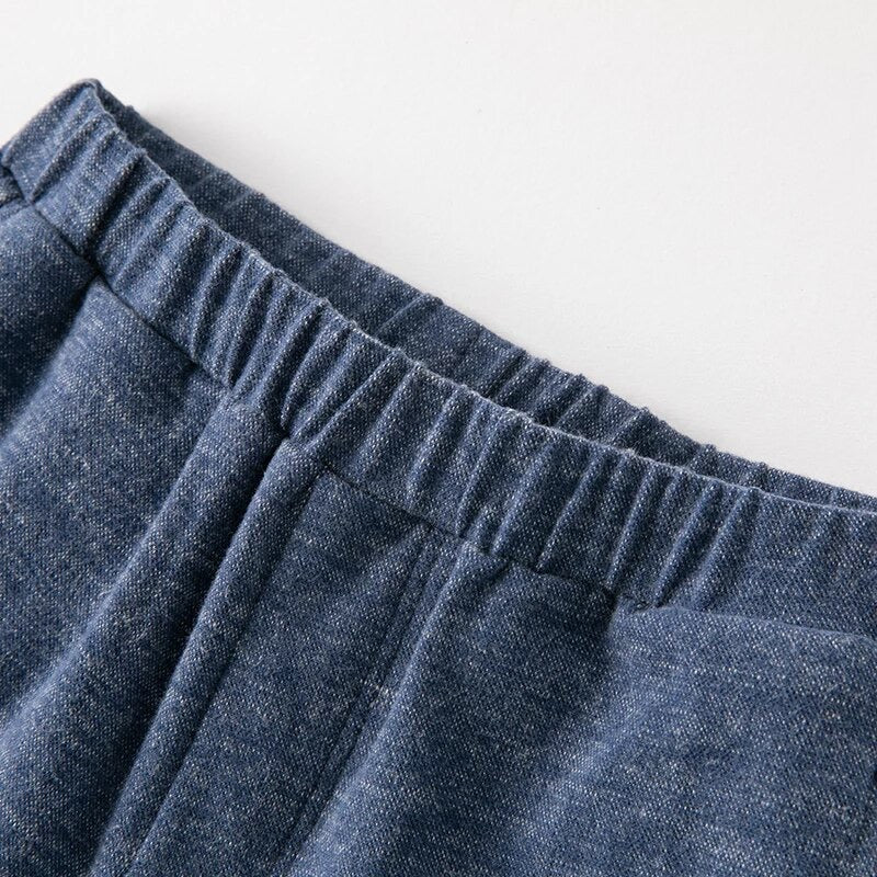 dave&bella デイブベラ ネクタイ付きブルーシャツドッキングトップス&パンツセット DB1230339 90cm