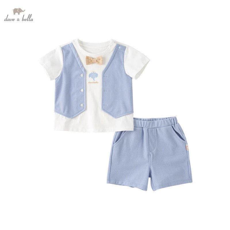 dave&bella デイブベラ ライトブルーおめかしデザインセットアップ DB2234103