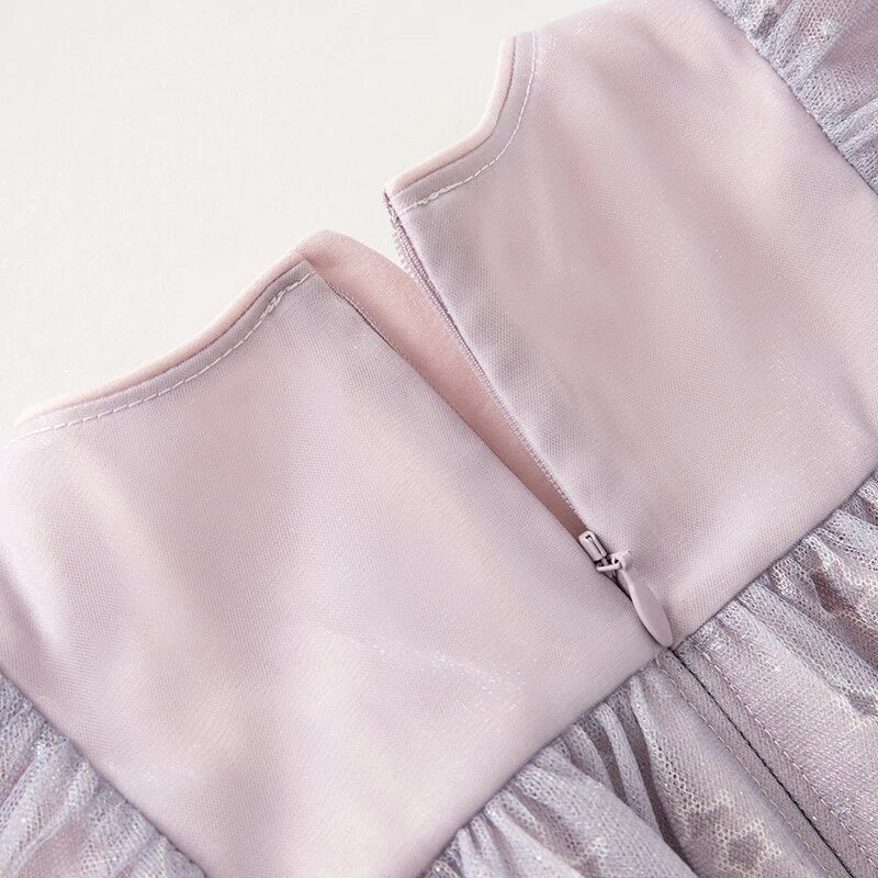 dave&bella Dave Bella Flower Corsage Light Purple Dress DB3236241