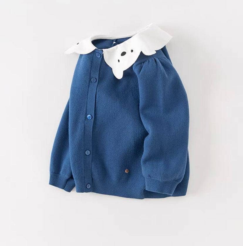 【73cm last one】dave&bella デイブベラ シロクマ襟カーディガン DB3236929