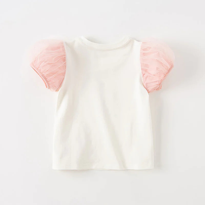 dave&bella Dave Bella Ice Cream Design Tulle Sleeve Tops DB2234079