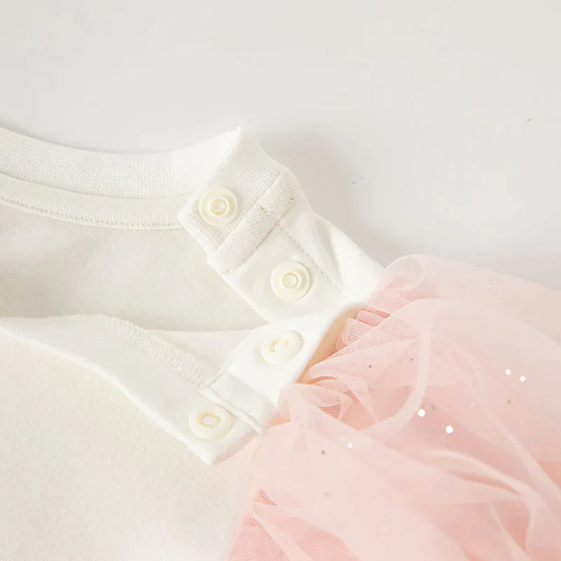 dave&bella Dave Bella Ice Cream Design Tulle Sleeve Tops DB2234079