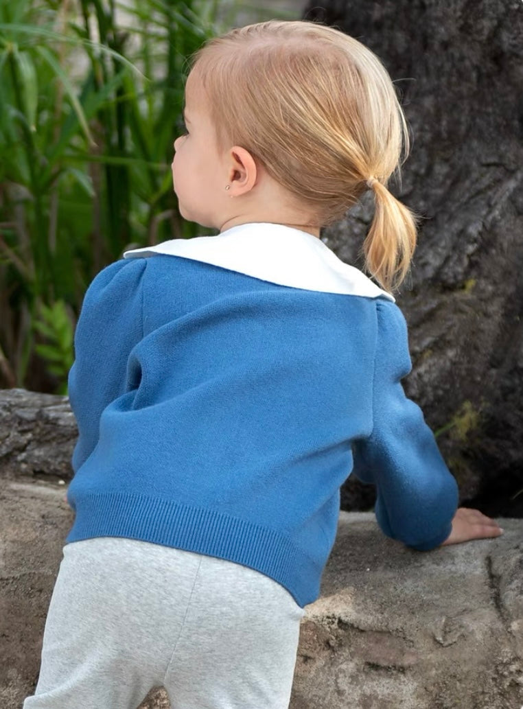 【73cm last one】dave&bella デイブベラ シロクマ襟カーディガン DB3236929