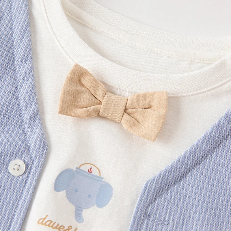 dave&bella デイブベラ ライトブルーおめかしデザインセットアップ DB2234103