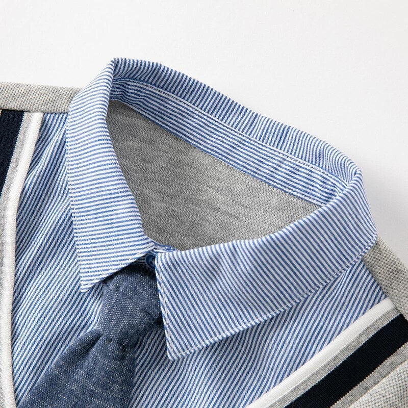 dave&bella デイブベラ ネクタイ付きブルーシャツドッキングトップス&パンツセット DB1230339 90cm